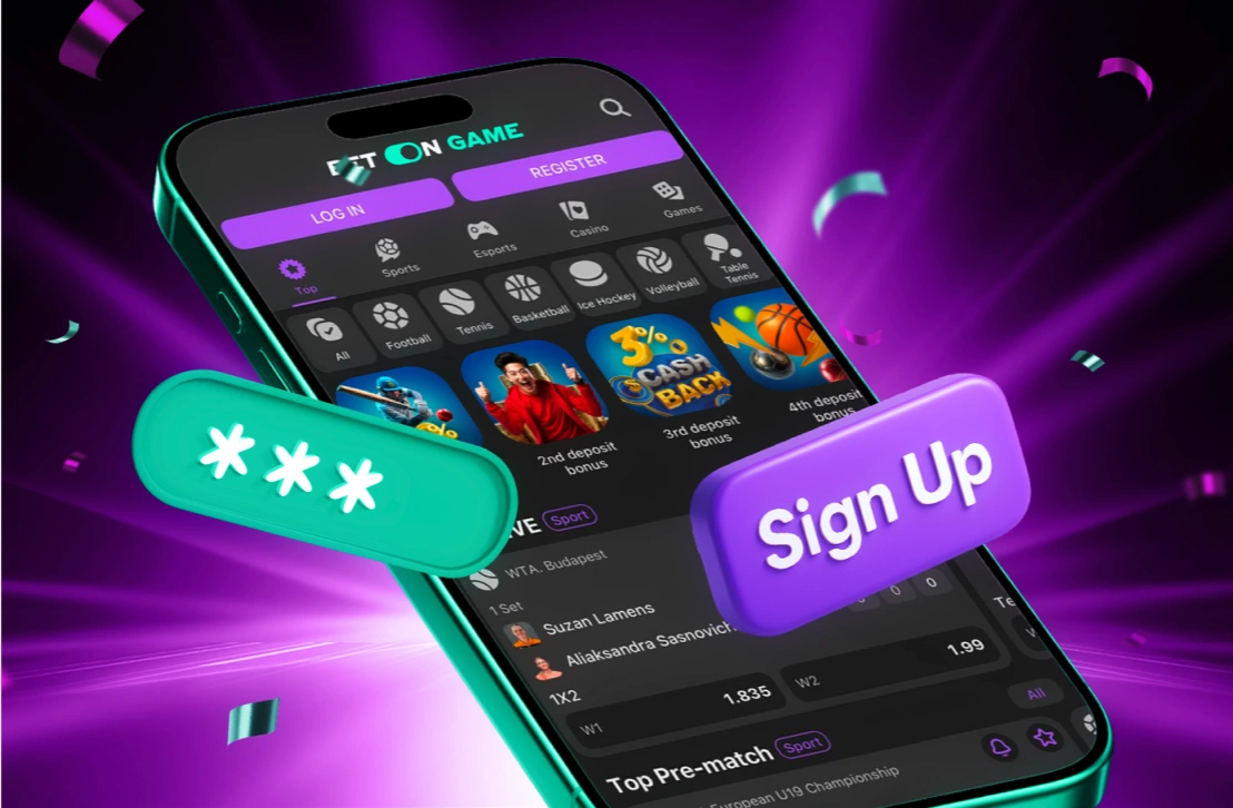 Signing Up via the App