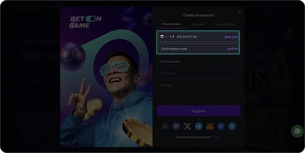 Verify your contact betongame