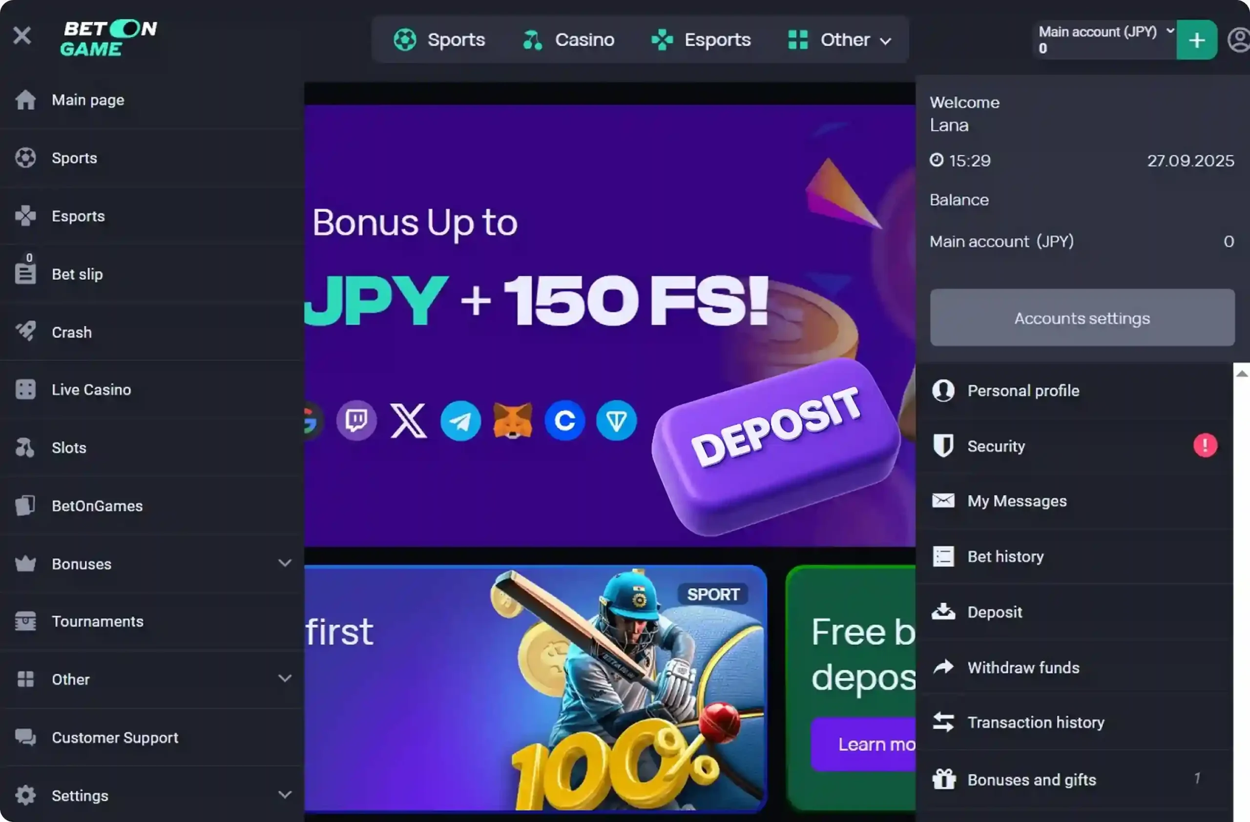 Successful BetonGame Login2