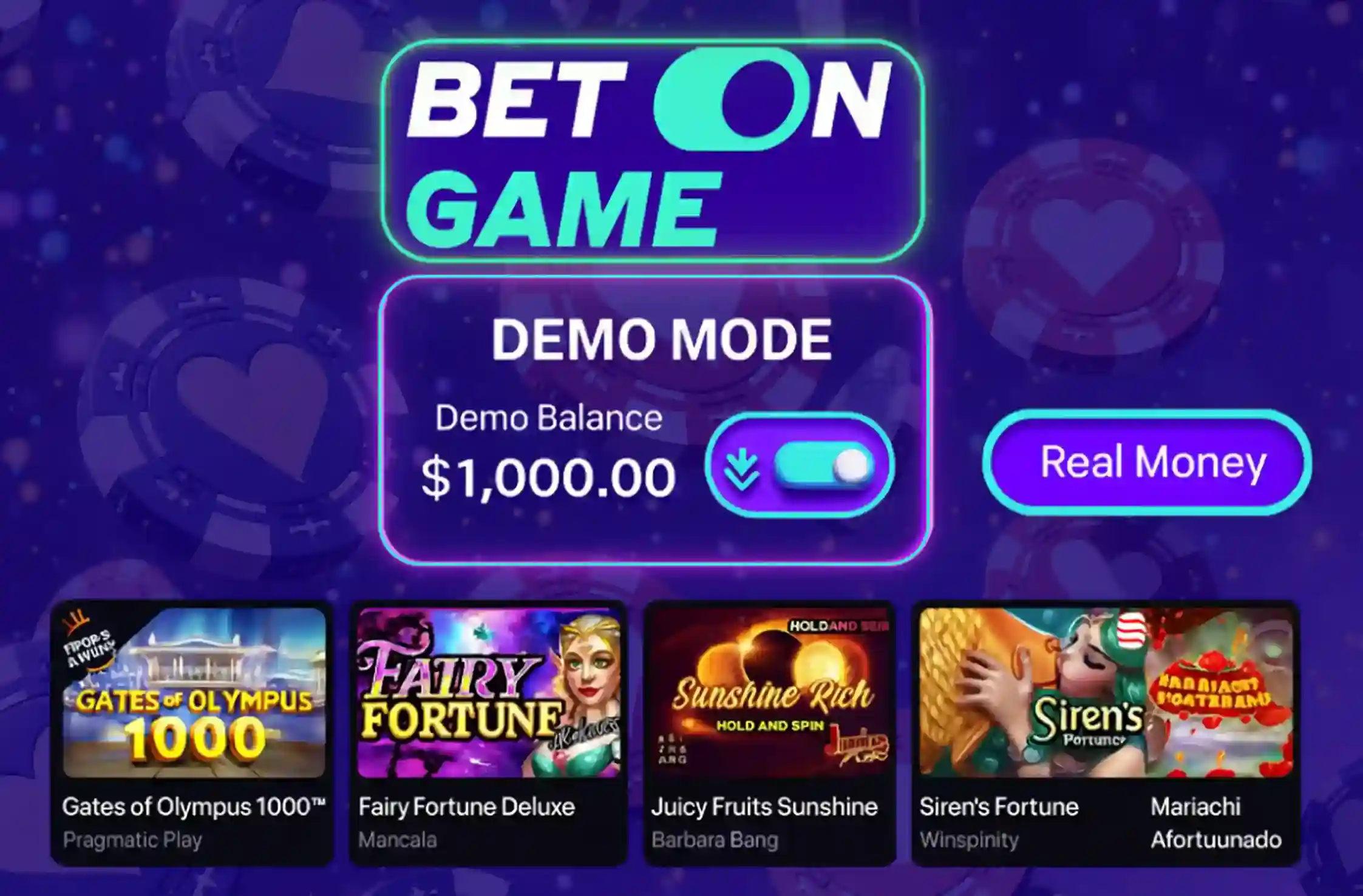BetOnGame Demo account