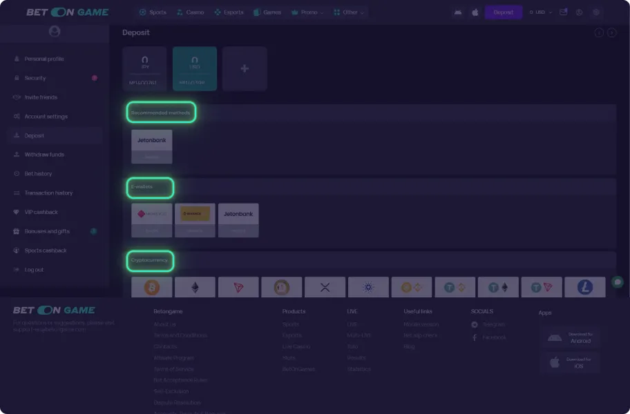 Make Qualifying Deposit