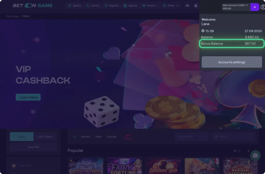 Receive Bonus Credits