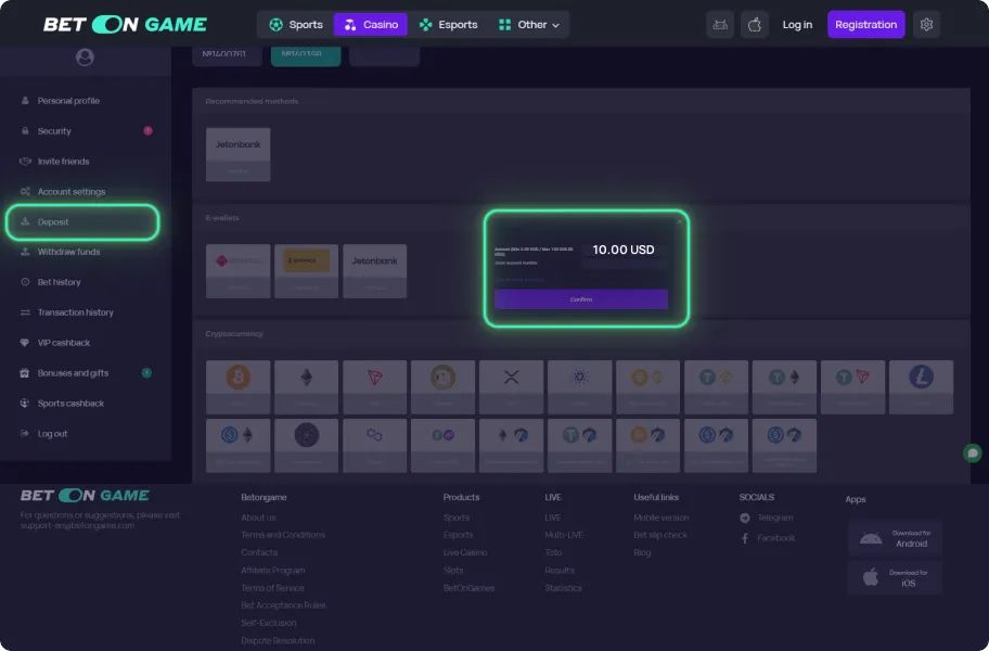 Make Your First Deposit