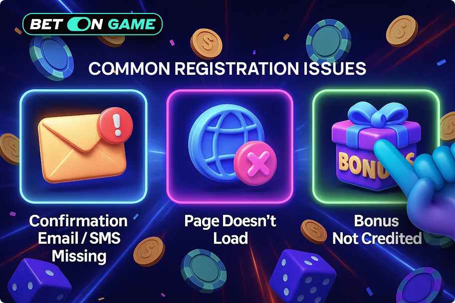 If something goes wrong during sign-up