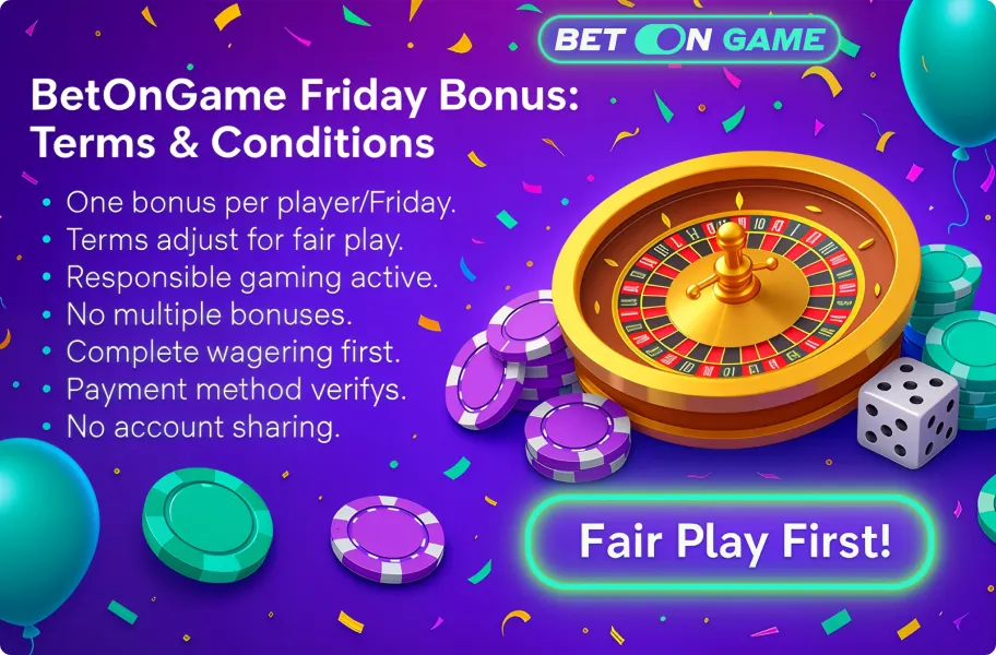 terms conditions friday bonus