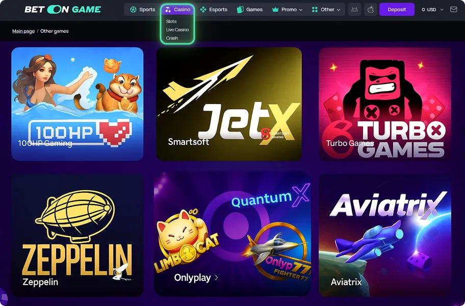 How to Find Crash Games at BetOnGame