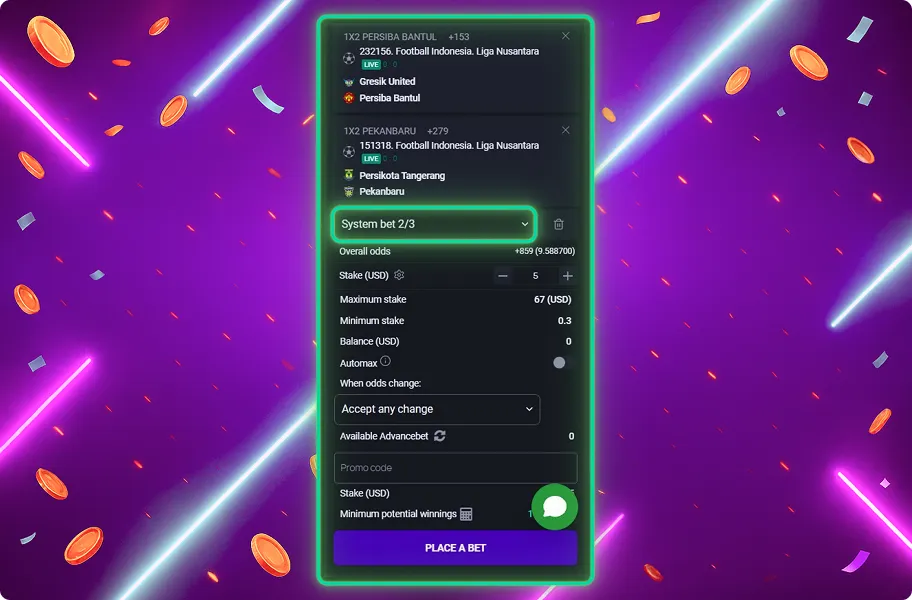 How to Place a System Bet step 4