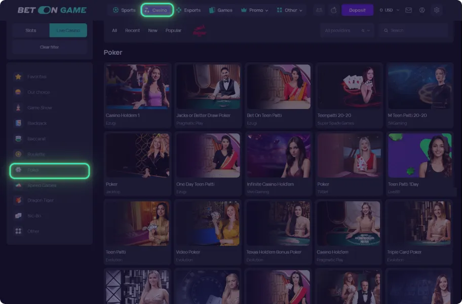  Choose Your Poker Game. 